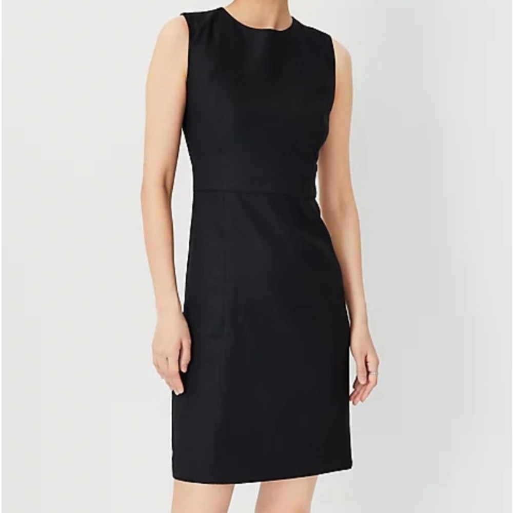 Talbot’s black linen size 6 cocktail dress